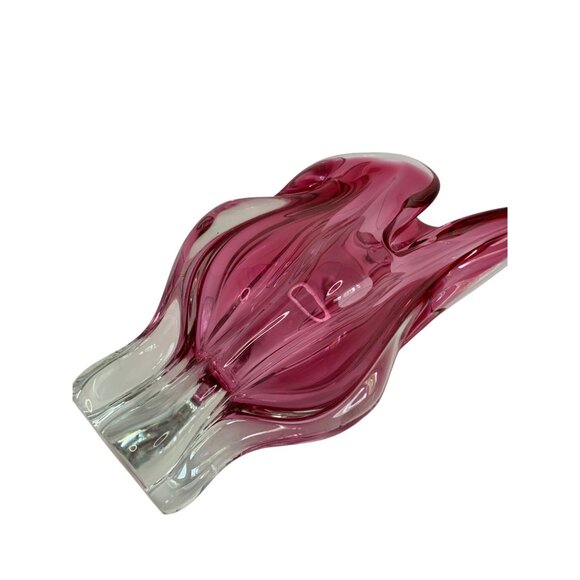 VTG 60s Chribska Vase designer Joseph Hospodka Art Glass 8819 Czech Republic - Picture 9 of 10